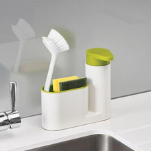 Load image into Gallery viewer, Multi-function Liquid Soap Dispenser Sink Soap Dispenser and Toothbrush Organizer