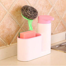 Load image into Gallery viewer, Multi-function Liquid Soap Dispenser Sink Soap Dispenser and Toothbrush Organizer