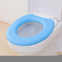 Load image into Gallery viewer, Bathroom O type EVA waterproof soft toilet pad thickening toilet seat warming cover 41*38cm